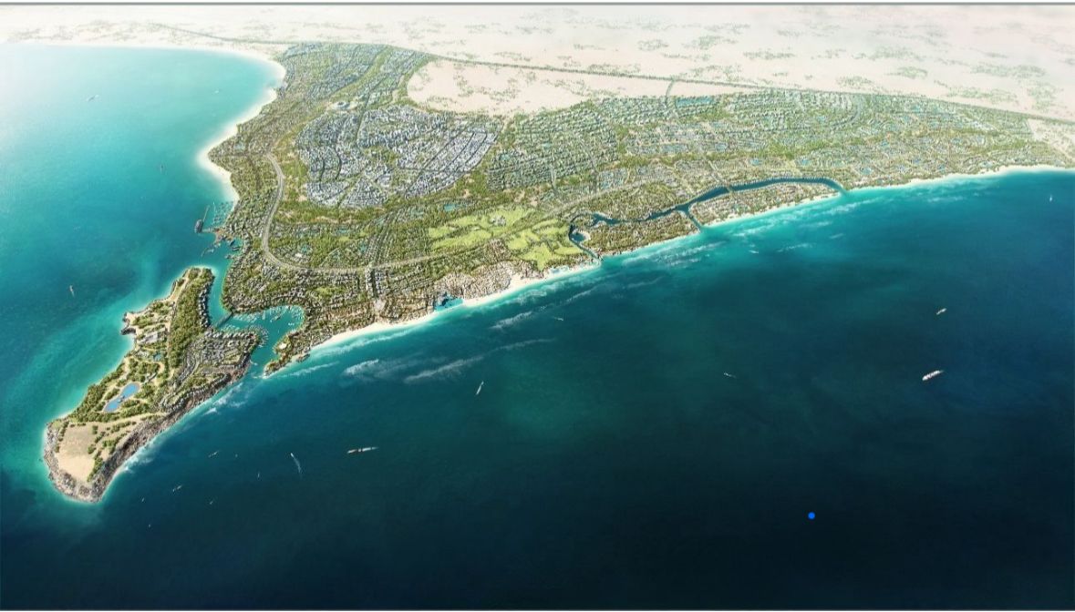 اخر تطورات مثلث راس الحكمه لشركه مدن الاماراتيه 